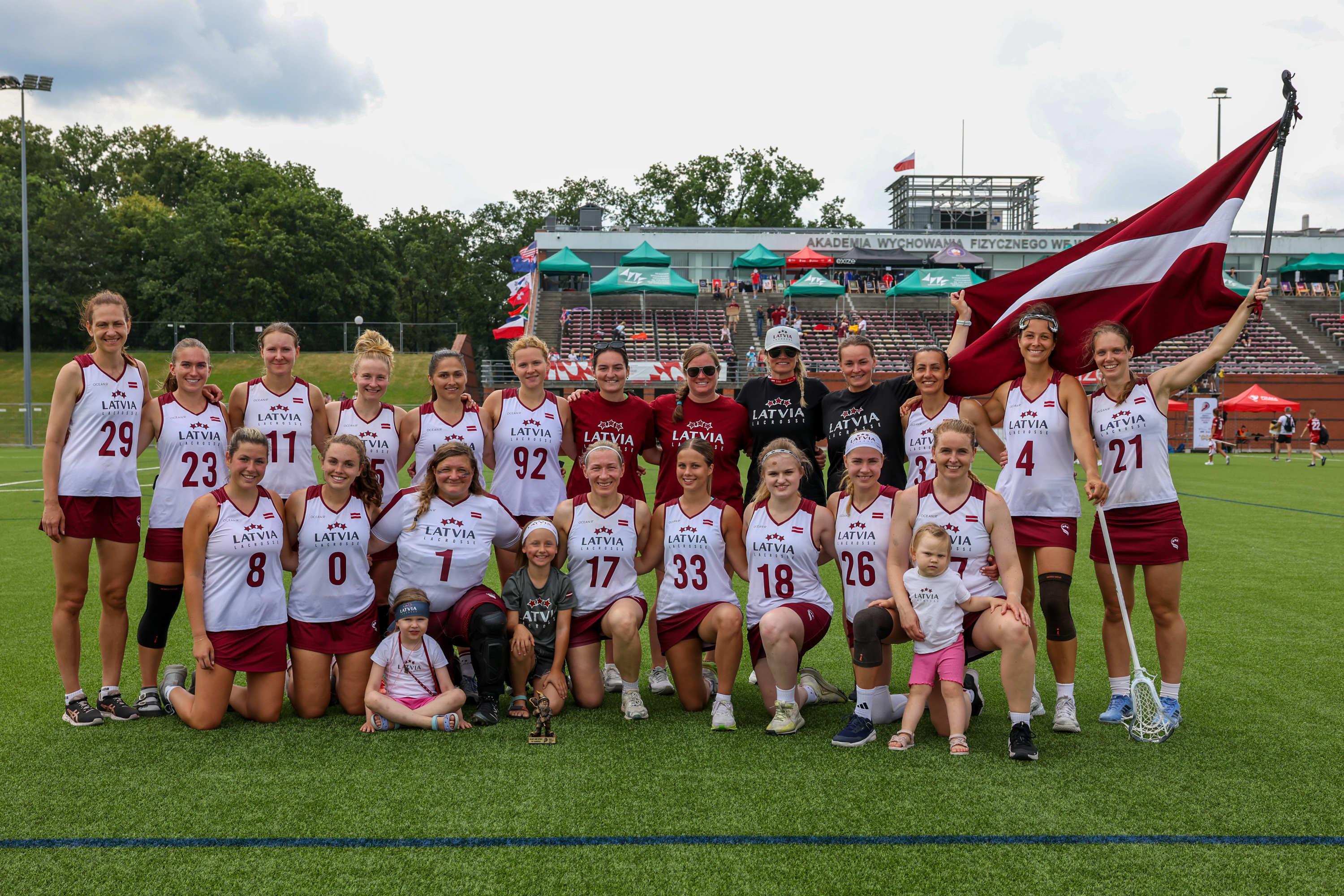 Latvian Women's Lacrosse National Team in Wroclaw